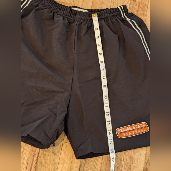 Vintage Oregon State Athletic Shorts Medium Black White OSU Beavers League - Picture 7 of 10
